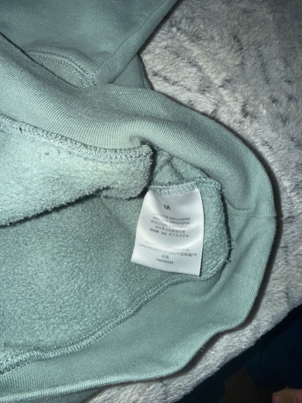 Essentials Fear of God Crewneck Hoodie in Sage - Picture 7 of 9